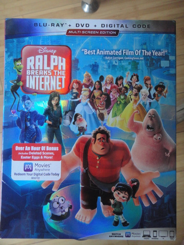Disney Ralph Breaks The Internet Blu Ray Nuevo Usa Slipcover
