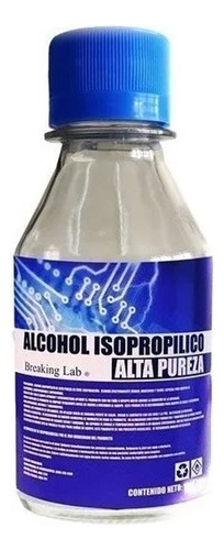 Alcohol Isopropilico Breaking Lab Alta Pureza 125ml
