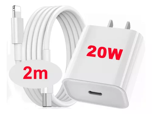 Cargador para iPhone 13 y 12, cargador de pared USB C de 20 W, adaptador de  cargador rápido para iPhone 12, cargador PD 3.0 tipo C compatible con