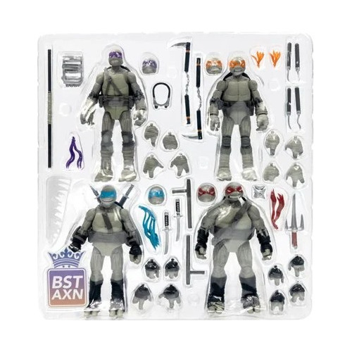 Tortugas Ninja Bst Axn Idw Blanco Y Negro Sdcc 2023 Msi