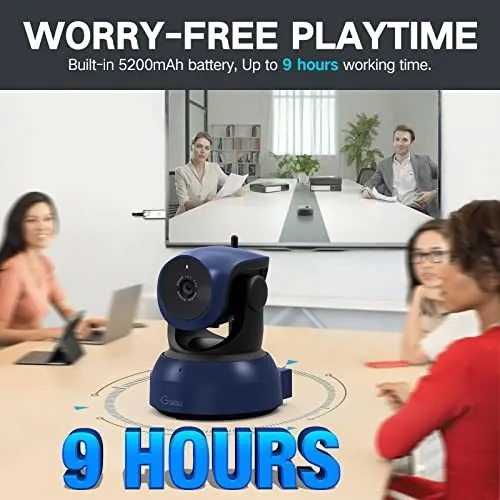 Cámara Web Inalámbrica Gsou, Cámara Web Hd De 1080p Para Vid