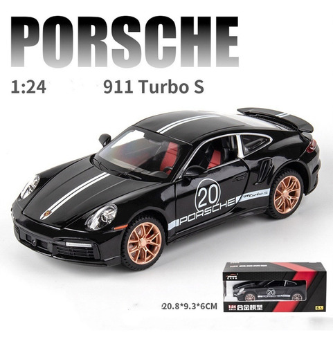 Coches De Metal En Miniatura Porsche 911 S Turbo Con Luz [u]