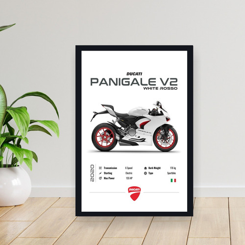 Cuadro 30x40 Moto Ducati Panigale V2