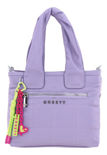 Bolsa Satchel Gorett Corett Color Lila