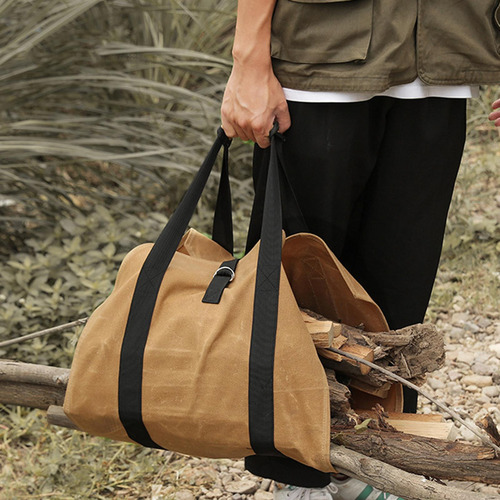 Portador De Leña Bolsa De Transporte De Madera Soporte De