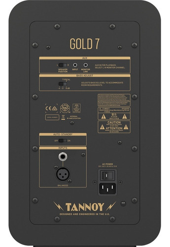 Tannoy Gold 7 Monitor De Estudio Activo Premium 6.5 Pulgadas Color Negro