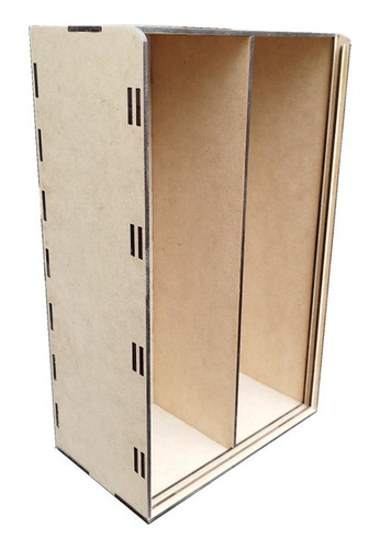 Caja Para Vino Madera Mdf Tapa Portavino 2 Botellas Personal