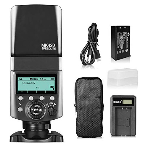 Mk420f Ttl Li Ion Ion Battery Flash Speedlite Pantalla ...