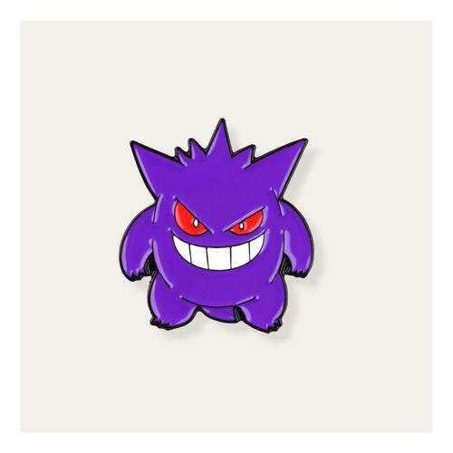 Pin Esmaltado Metálico Gengar Pokemon