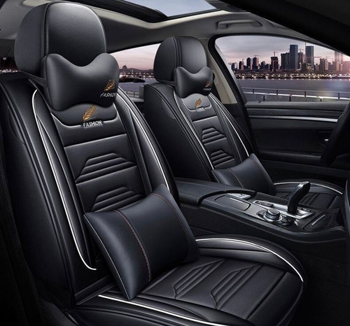 Fundas De Lujo Negro Cuero Peugeot Rifter Negro