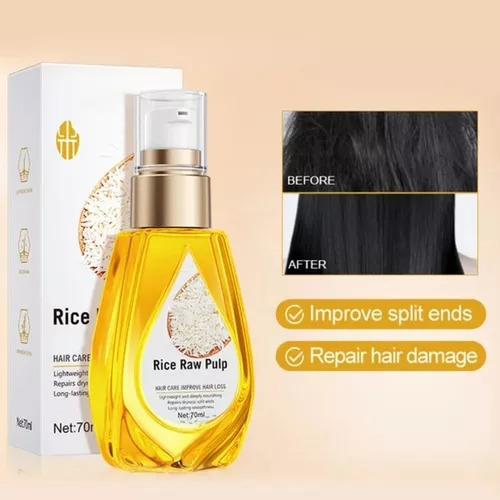 Aceite Para Cabello Pulpa Arroz Hidratación Y Brillo Bioaqua