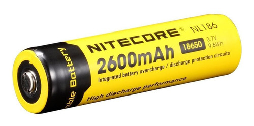 Bateria Nitecore 18650 Li-ion 2600 Mah Nl1826 3,7 V Kit C/2u