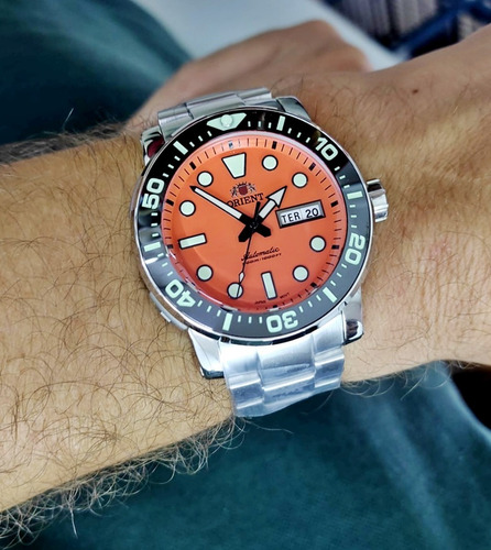 Relógio Orient Automático Poseidon F49ss014 O1sx Oficial