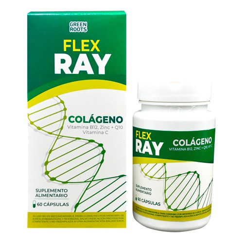 Flex Ray (colágeno B12, Vit C, Zinc +q10) X 60 Comprimidos