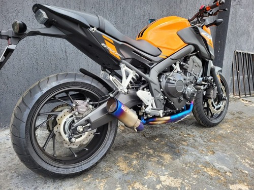 Imagem 6 de 6 de Escapamento Esportivo Mexx Full Cb650f Mexx Azul + Ponteira
