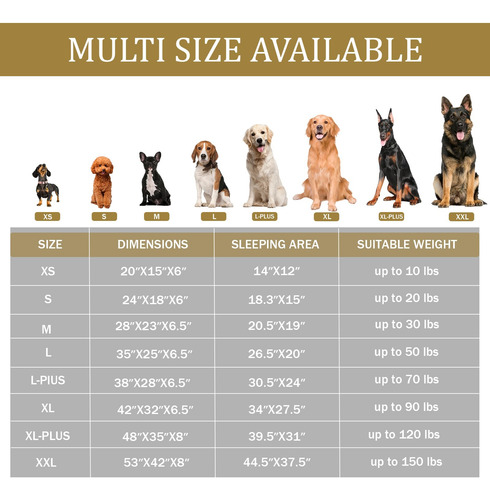 Cama Ortopédica Impermeable Para Perros Y Gatos Pequeños Marrón Diseño
