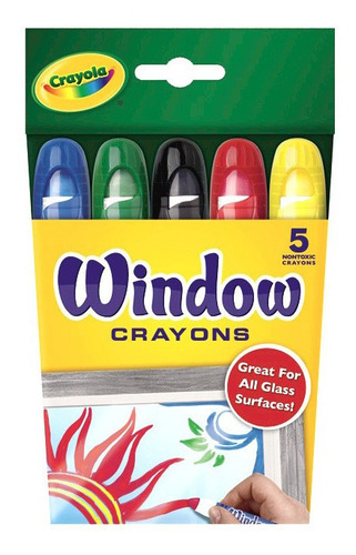 Crayones Para Vidrio Ventana X5 Colores Crayola Window 