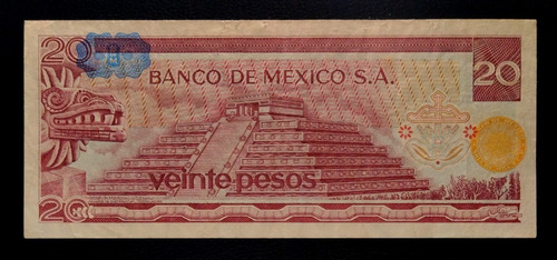 México Billete 20 Pesos 1976 Mb Pick 64c