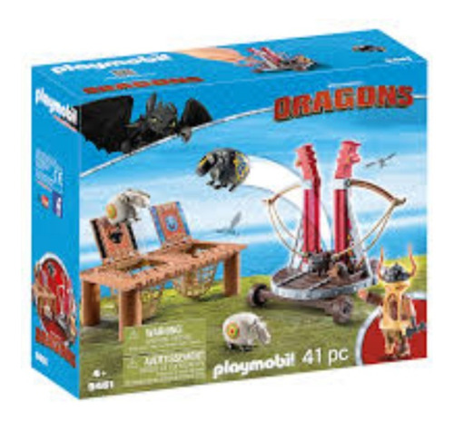 Play Mobil Dragones Catapunta De Ovejas (9461)