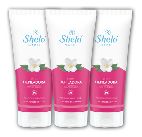 3 Pack Crema Depiladora Sheló Nabel