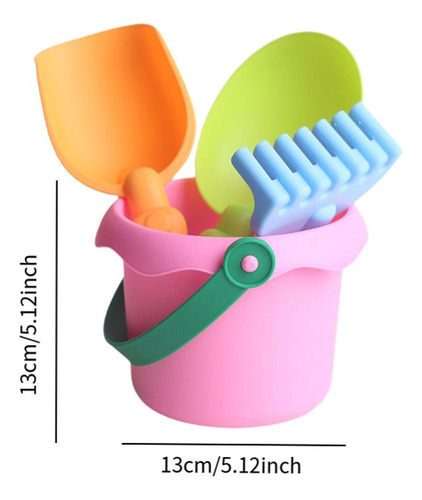 Toyos De Playa Cubos De Arena Sand Toy Peusevels, Para Rosa
