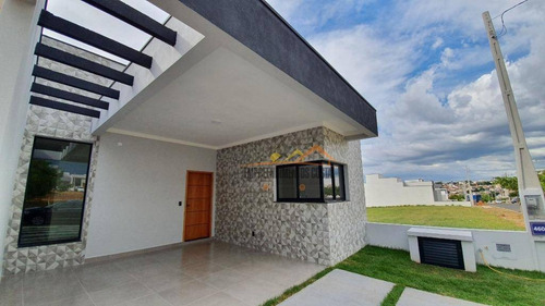 Casa Com 3 Dormitórios À Venda, 105 M² Por R$ 600.000,00 - Condomínio Village Moutonnée - Salto/sp - Ca1706