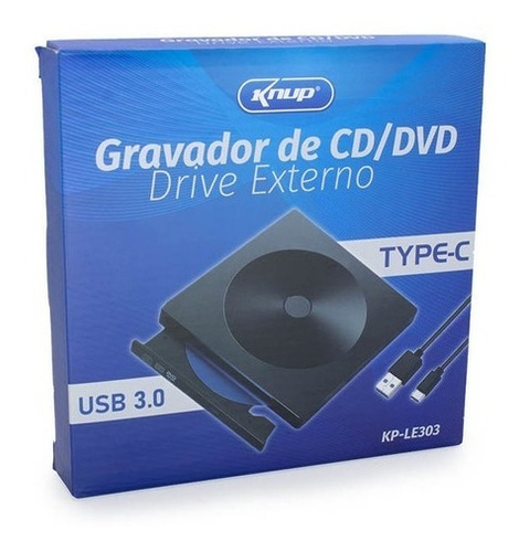 Imagem 5 de 7 de Gravador De Cd/dvd Drive Externo Usb 3.0 Portátil Pc/note