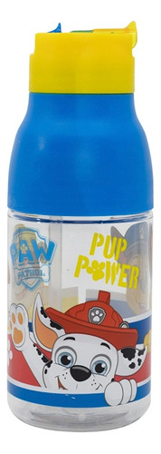 Botella Doble Apertura Paw Patrol 420 Ml Color Azul