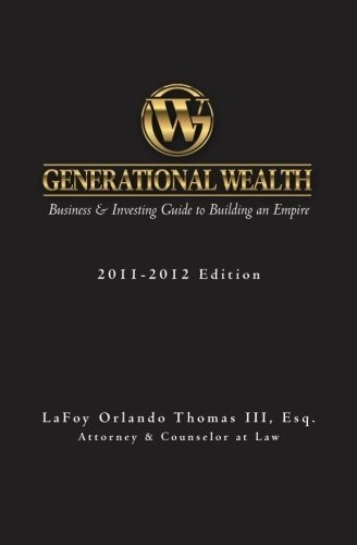 Book : Generational Wealth Business And Investing Guide To.