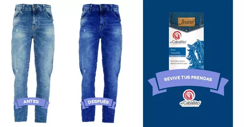 el Caballito® Jeans Colorante para Ropa Azul Mezclilla 20g – Colorantes en  Polvo el Caballito®