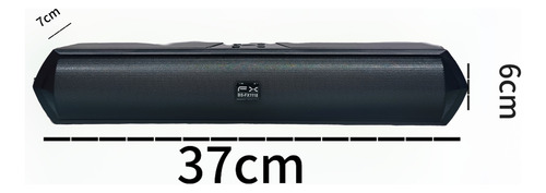 Barra De Sonido Bocina Bluetooth Speaker Portátil Led Negro