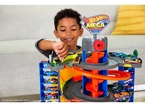 Hot Wheels City Pista Mega Garage Mattel Gtt95 en color