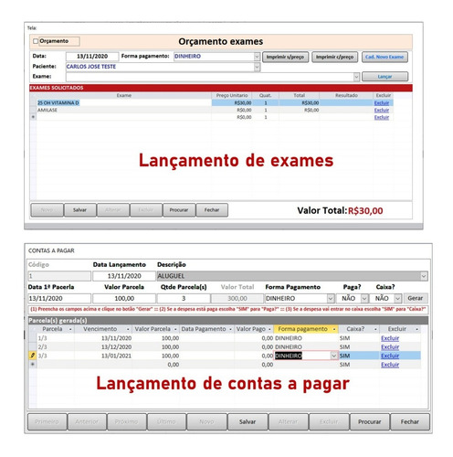 Sistema Para Consultório E Clínica Médica Exames, Atestado