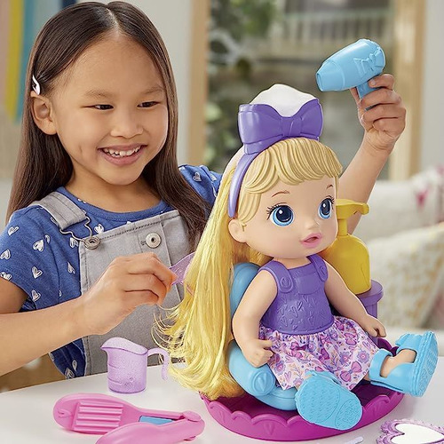 Boneca Baby Alive Sudsy Styling Loira Hasbro