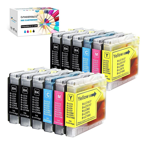 12pack Lc51 Ink Cartridges   For Lc51  S Ink Work With ...