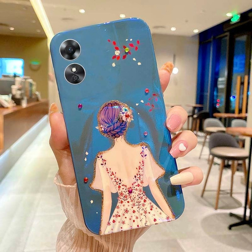 - Funda De Silicona For Oppo A17 / A17k Con Estampado De