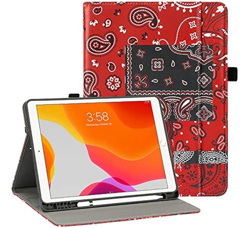 Happiere Funda iPad 9th 8th 7th Generation Con Portalápices,