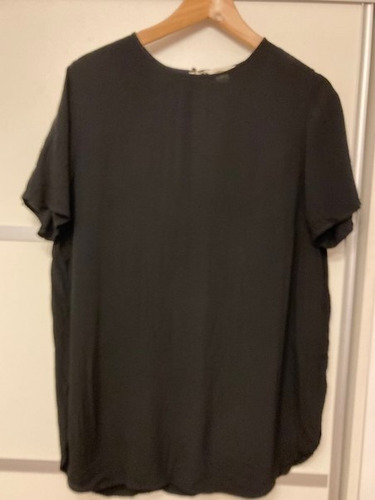 Remerón H&m Negro Súper Ancho Tall Eu 42 Usa 12