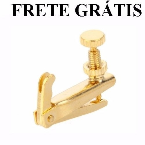 Micro Afinador Violino 4/4/ 3/4  1 Peca Dourado Frete Gratis