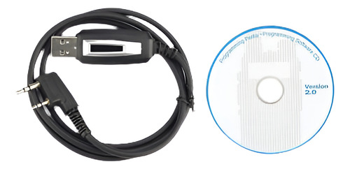 Cable De Programación + Cd Para Baofeng Gt-3 Gt 5 Uv-82 Bf-8