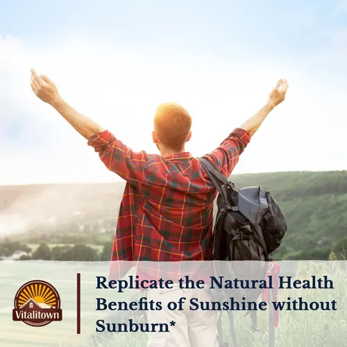 Vitalitown Suplemento De Vitamina D3 K2, Vitamina D3 10000 U