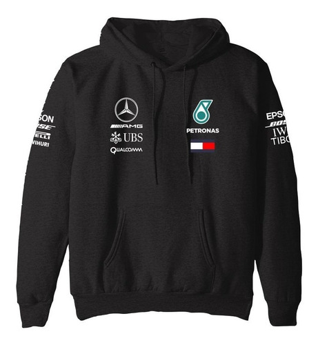 Buzo Canguro Estampado F1 Mercedes Petronas 2018 Xxl