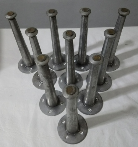 Lote: 10 Patas Bocha Aluminio Regulable Roca Para Muebles