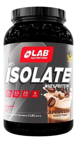 100% Isolate Whey Protein 2lb Sabor Capuccino