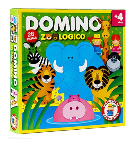 Juego De Mesa Domino Zoologico Don Rastrillo H457 Edu Full