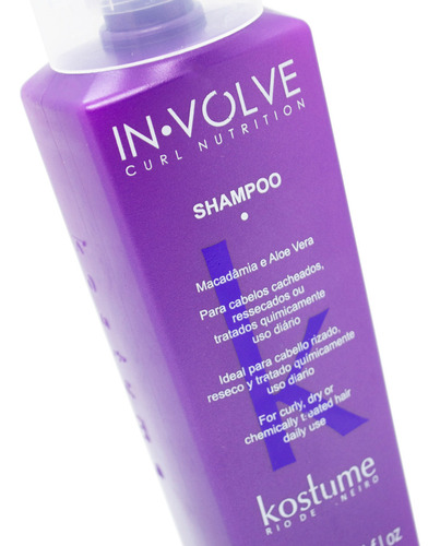 Kostume In Volve Curl Shampoo Cabello Rizado Secos Rulos 3c