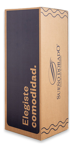 Colchón En Caja Sueño Dorado Box Plus King 180x200 Espuma