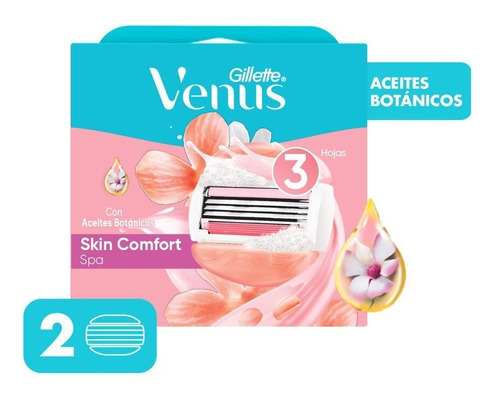 Repuestos Venus Skin Comfort Spa Aceites Botánicos Pack 2und