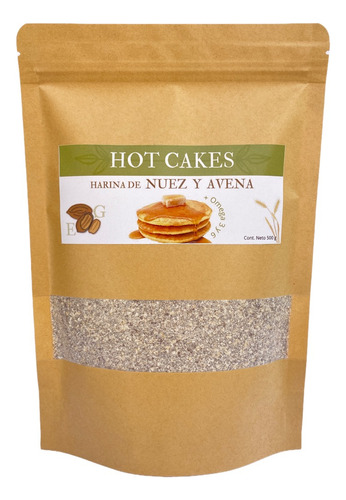 Harina De Hotcakes De Nuez Y Avena E.gonzalez 500 Gramos