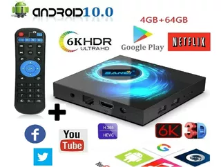 Tv Box Android 10.1 / 64gb / 4gb Convierte Tu Tv A Smart